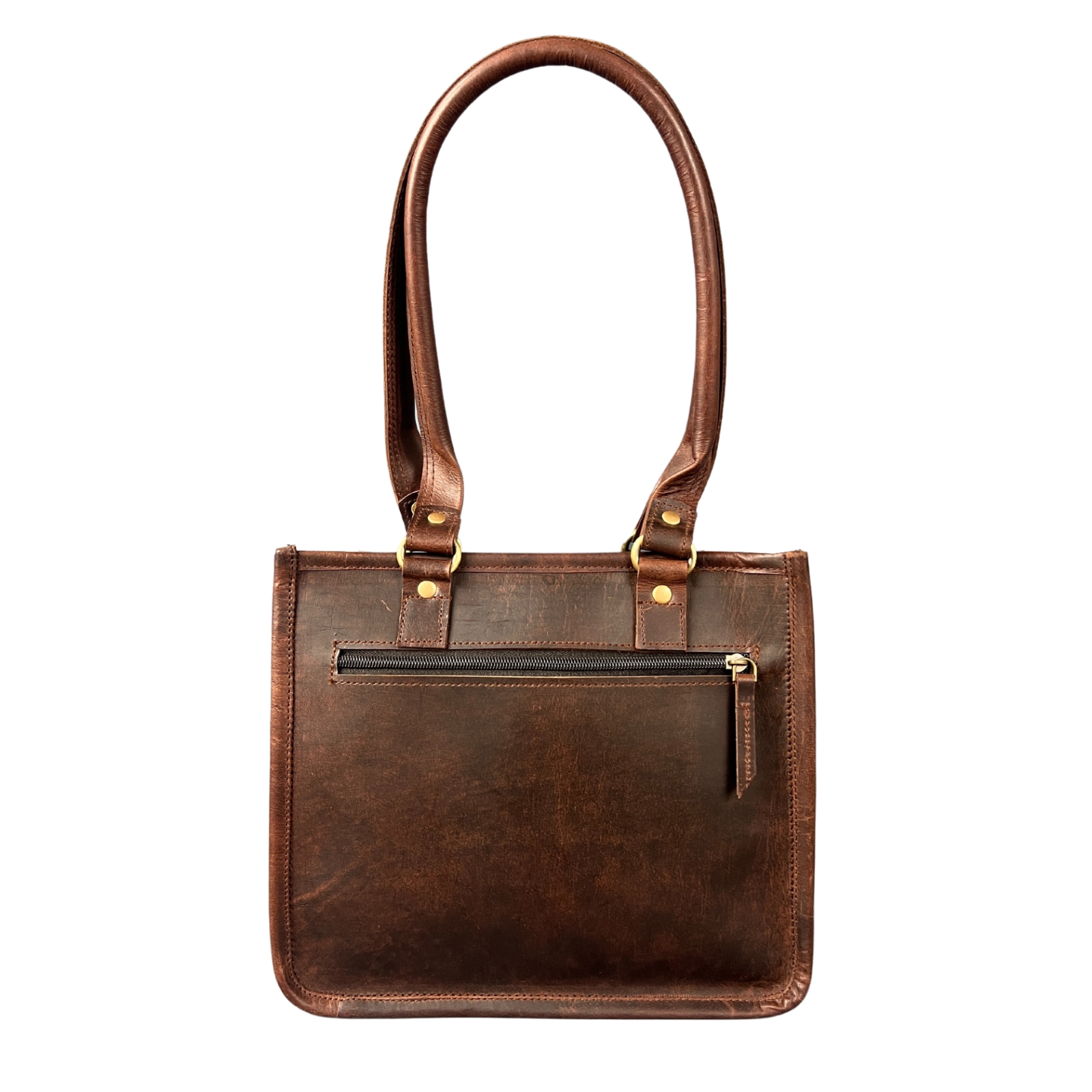 Genuine Leather Top Handle Brown Tote Bag Medium Crossbody Sling Satchels Handbags for Women